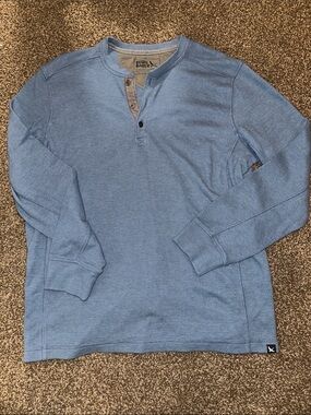 Eddie Bauer Long-Sleeve Henley, Size L